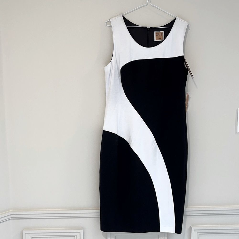 Nue Women’s black & white dress. Size 14(fits more like 12)by Shani-NWT